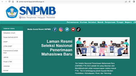 WEBSITE RESMI SNPMB .